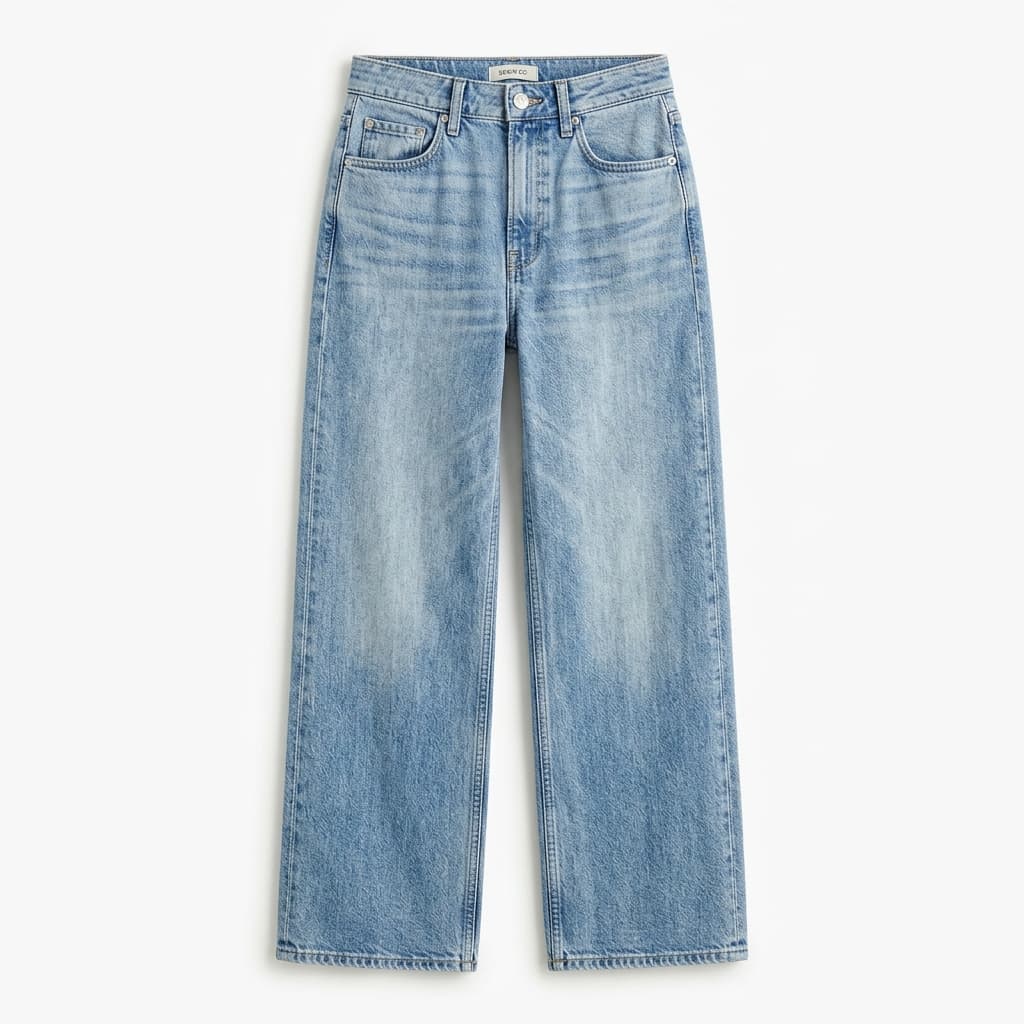 Stonewash Wide-Leg