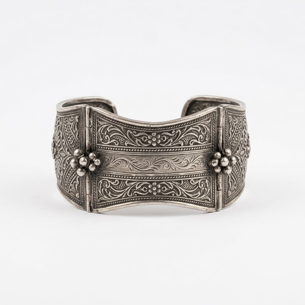 Oxidised Silver Kada