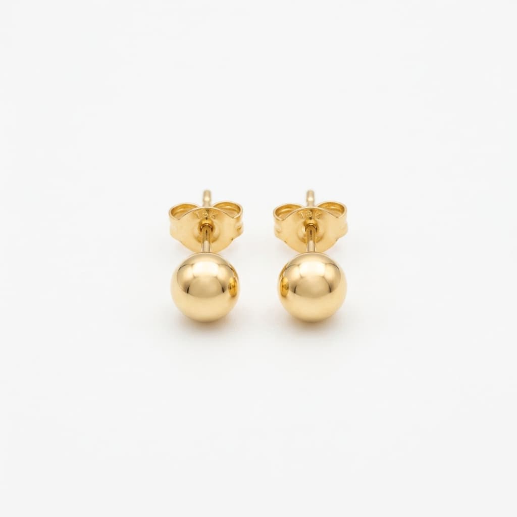 Yellow Gold Studs