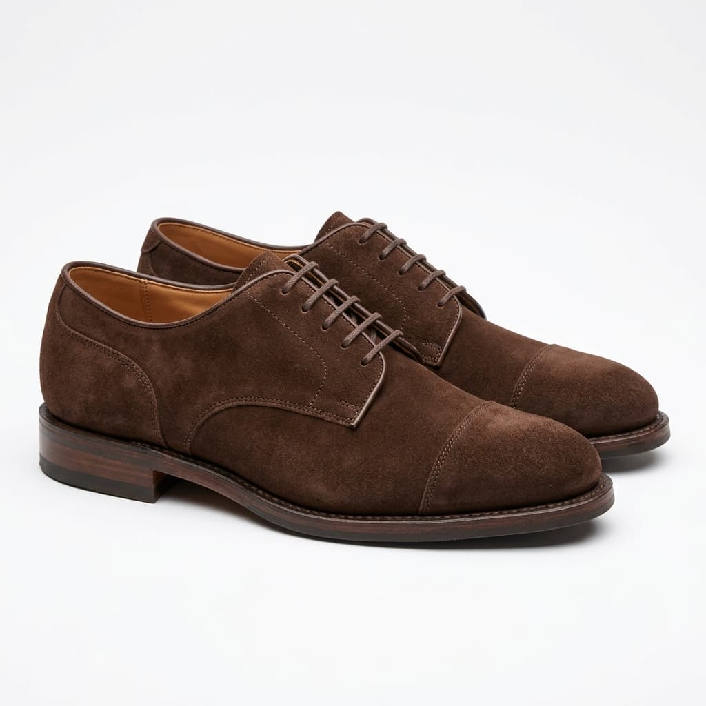 Brown Suede Derby