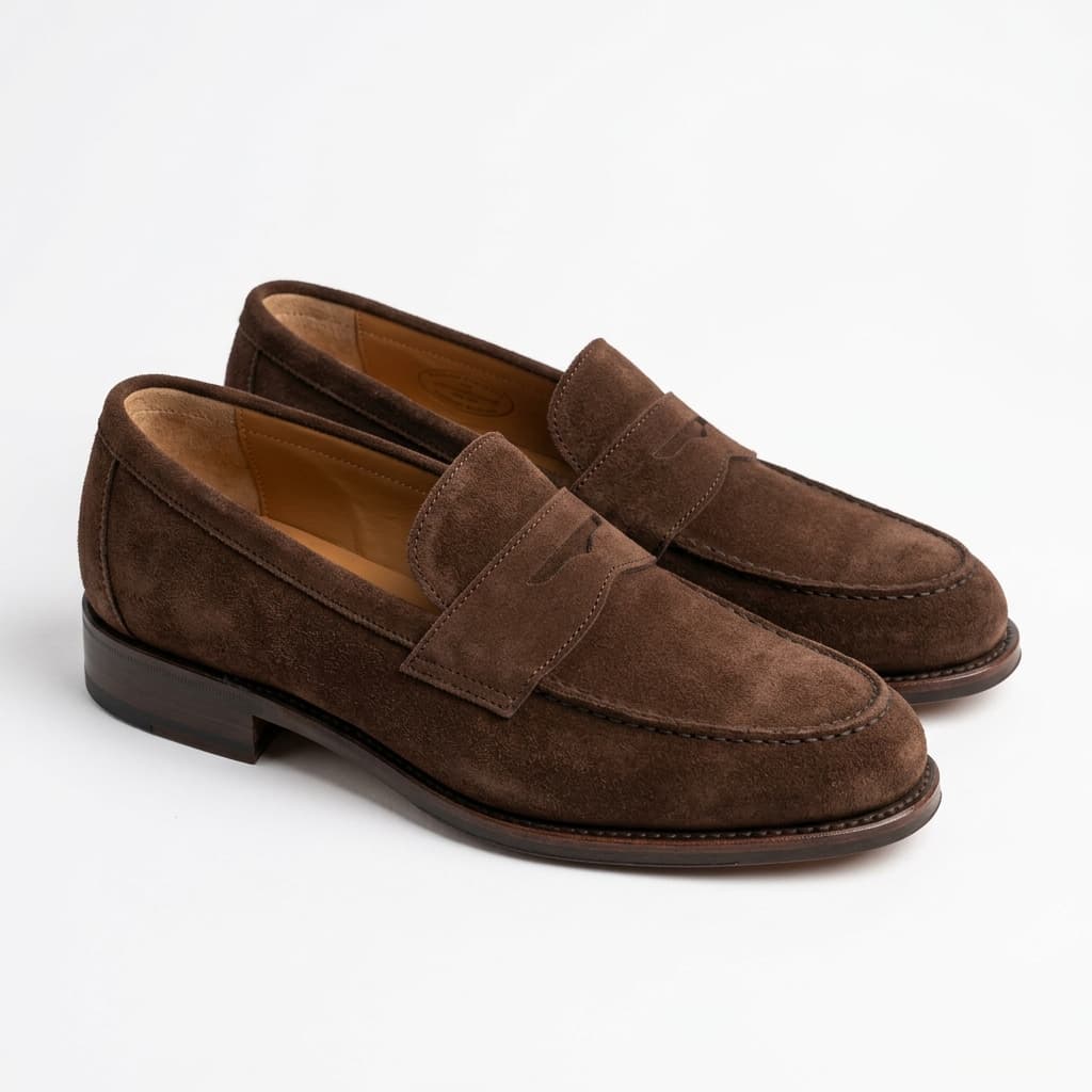 Brown Suede Loafer