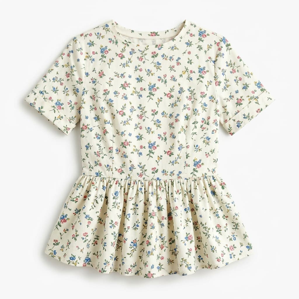 Floral Peplum Top