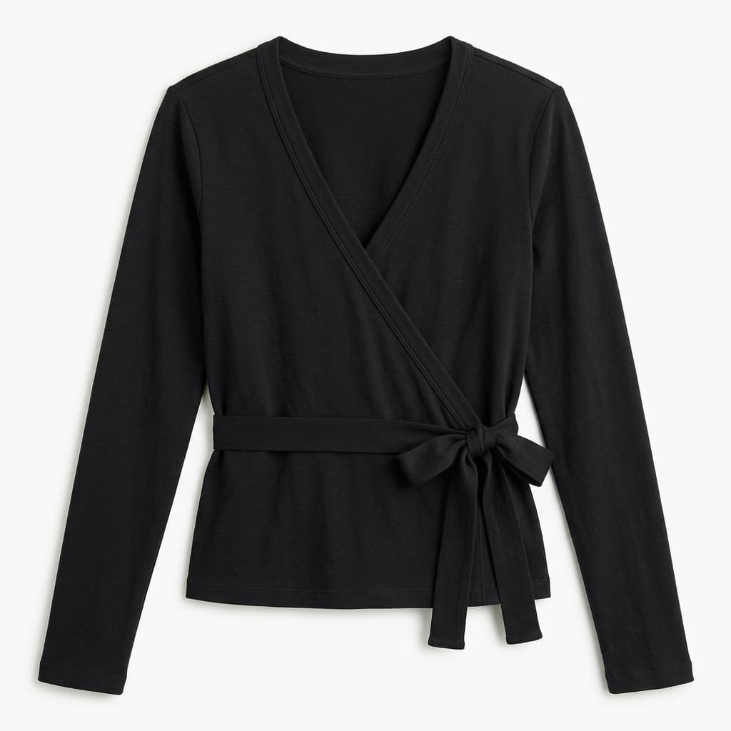 Black Wrap Top