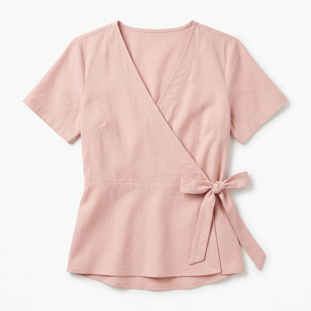Blush Wrap Top
